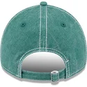 grune-verstellbare-curved-cap-9twenty-washed-contrast-der-oakland-athletics-mlb-von-new-era