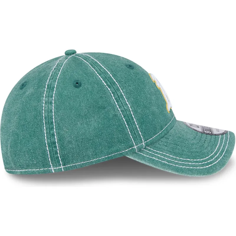 cepur-izliekta-zals-regulejams-9twenty-washed-contrast-no-oakland-athletics-mlb-no-new-era