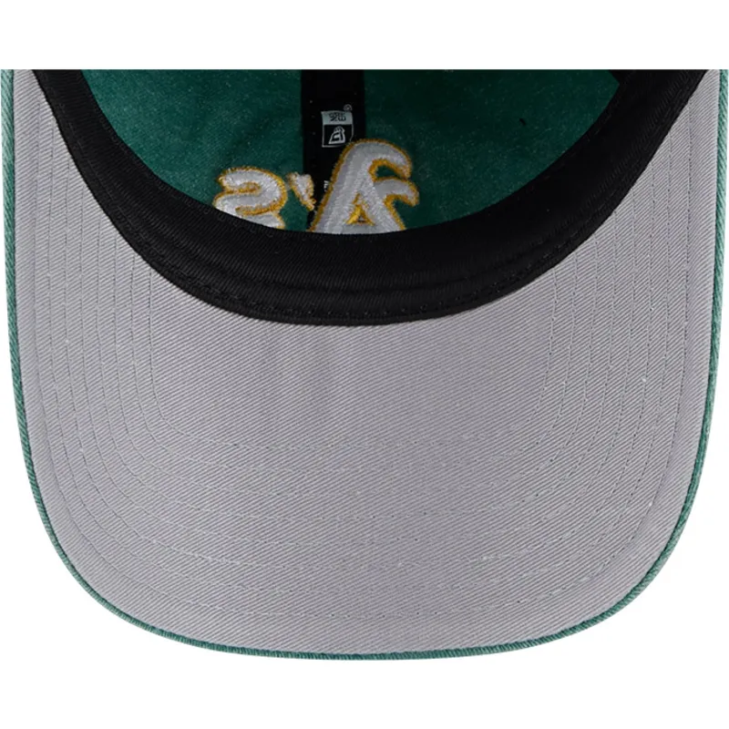 cepur-izliekta-zals-regulejams-9twenty-washed-contrast-no-oakland-athletics-mlb-no-new-era