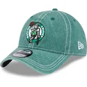 grune-verstellbare-curved-cap-9twenty-washed-contrast-der-boston-celtics-nba-von-new-era