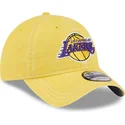 new-era-curved-brim-9twenty-washed-contrast-los-angeles-lakers-nba-yellow-adjustable-cap