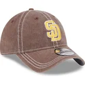 cepur-izliekta-bruns-regulejams-9twenty-washed-contrast-no-san-diego-padres-mlb-no-new-era