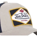von-dutch-gry-graue-und-marineblaue-trucker-kappe