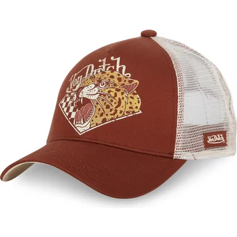 Cepur izliekta truckeris brūns snapback GUE no Von Dutch