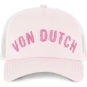 rosa-weisse-trucker-kappe-fur-kinder-kidbuckl-lp-von-von-dutch