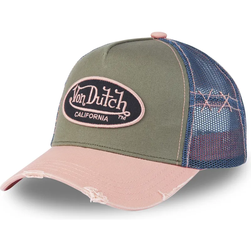 czapka-trucker-zielona-niebieska-i-rozowa-used-03-von-dutch