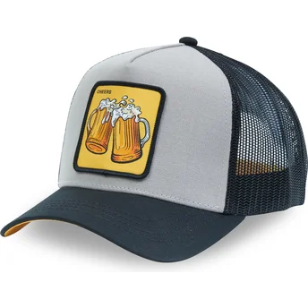 Cepur izliekta truckeris pelēks snapback Cheers CHE Cerveza Kokteiļi no Capslab