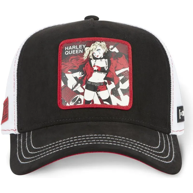 cepur-izliekta-truckeris-melns-snapback-dc8-que-harley-quinn-dc-comics-no-capslab