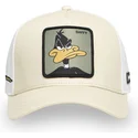 czapka-z-daszkiem-bezowo-biala-snapback-kaczor-daffy-loo11-daf2-looney-tunes-od-capslab