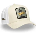 bezowo-biala-zakrzywiona-czapka-snapback-kaczor-daffy-loo11-daf2-looney-tunes-od-capslab