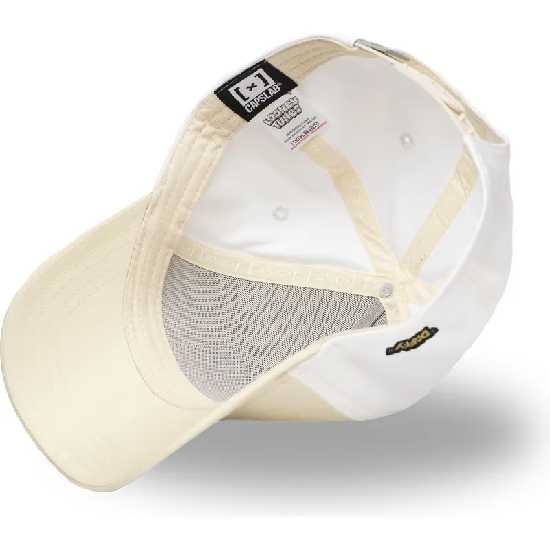 bezowo-biala-zakrzywiona-czapka-snapback-kaczor-daffy-loo11-daf2-looney-tunes-od-capslab