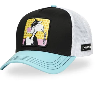 Czapka trucker czarna, biała i niebieska Silvestre LOO11 SYL Looney Tunes od Capslab