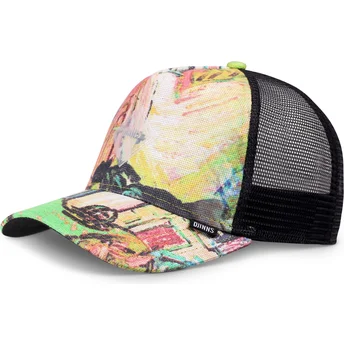 Cepur izliekta truckeris daudzkrāsains snapback HFT Painting no Djinns