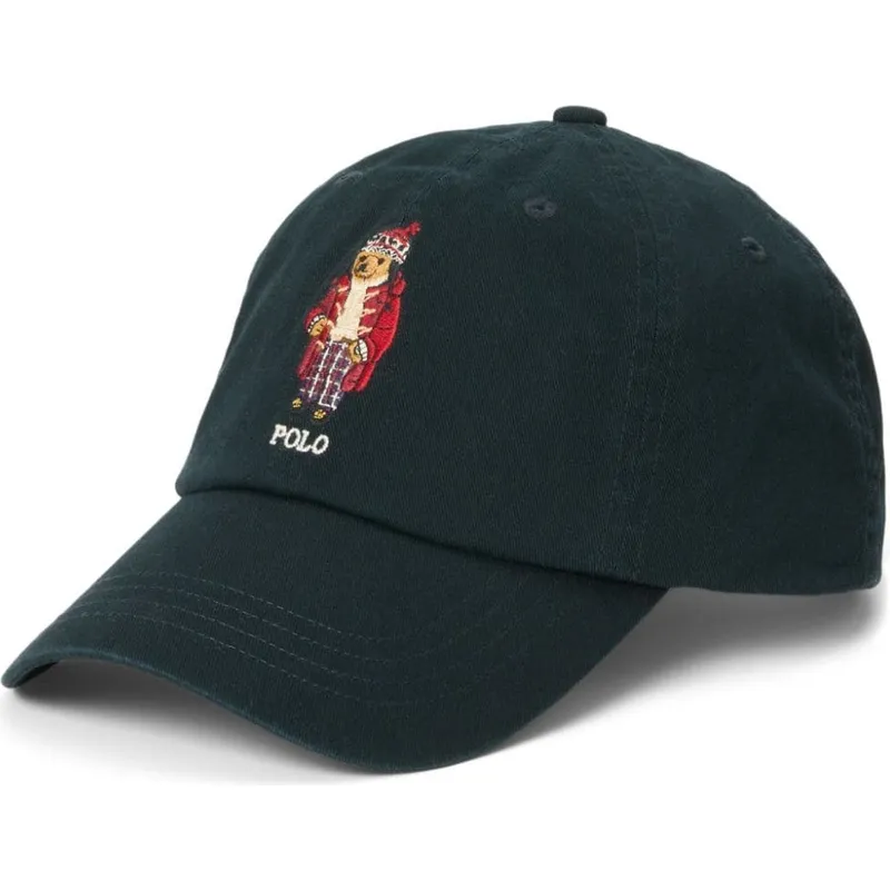 cepur-izliekta-melns-regulejams-classic-sport-bear-no-polo-ralph-lauren