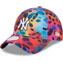 mehrfarbige-verstellbare-gebogene-kappe-fur-damen-9twenty-spots-spring-training-fan-pack-2025-von-new-york-yankees-mlb-von-new-e