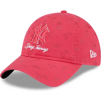 Cap izliekta pink adjustable strap 9TWENTY Pattern Spring Training Fan Pack 2025 no New York Yankees MLB no New Era