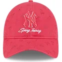 cap-izliekta-pink-adjustable-strap-9twenty-pattern-spring-training-fan-pack-2025-no-new-york-yankees-mlb-no-new-era