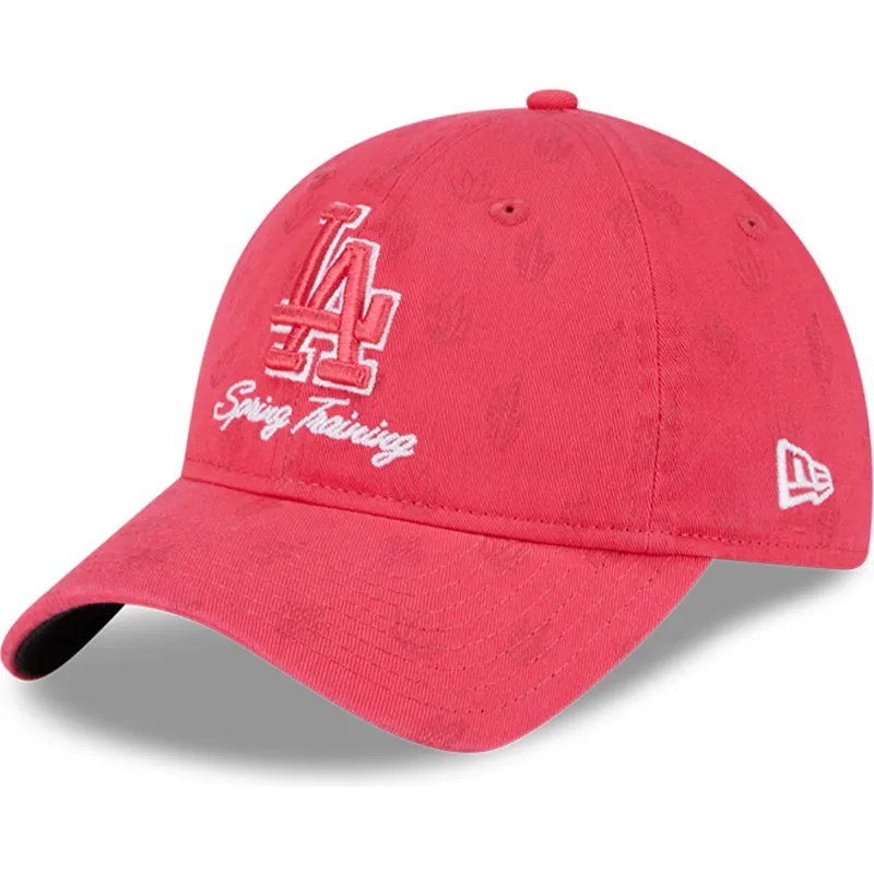 cap-izliekta-pink-adjustable-strap-9twenty-pattern-spring-training-fan-pack-2025-no-los-angeles-dodgers-mlb-no-new-era