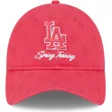 cap-izliekta-pink-adjustable-strap-9twenty-pattern-spring-training-fan-pack-2025-no-los-angeles-dodgers-mlb-no-new-era