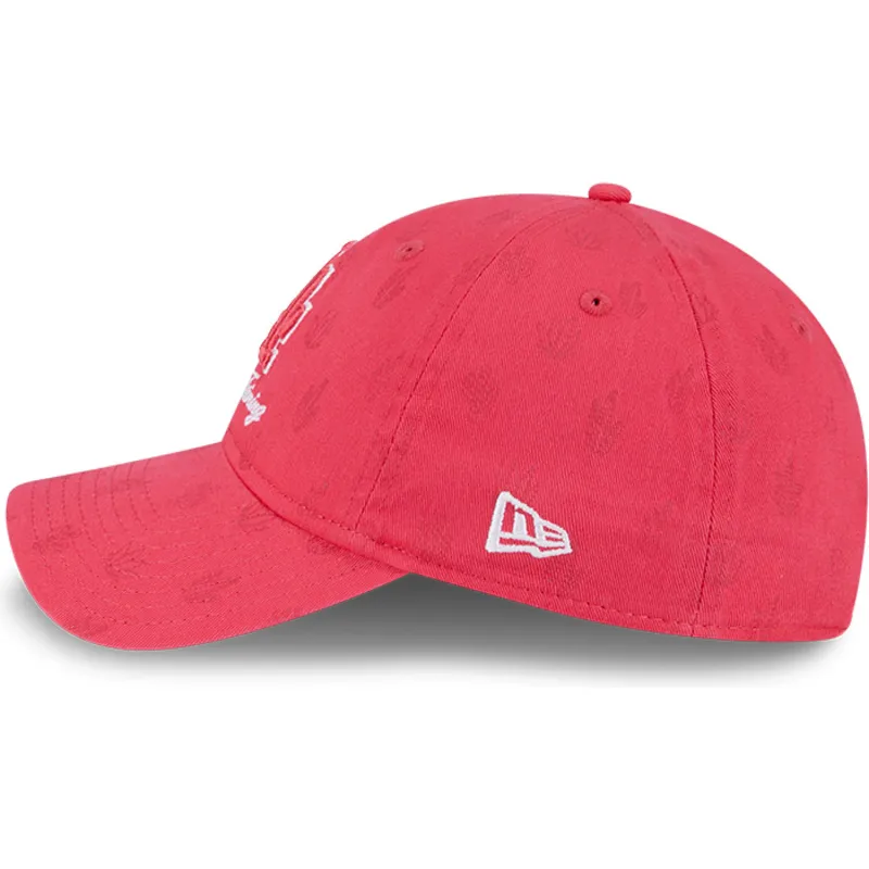cap-izliekta-pink-adjustable-strap-9twenty-pattern-spring-training-fan-pack-2025-no-los-angeles-dodgers-mlb-no-new-era