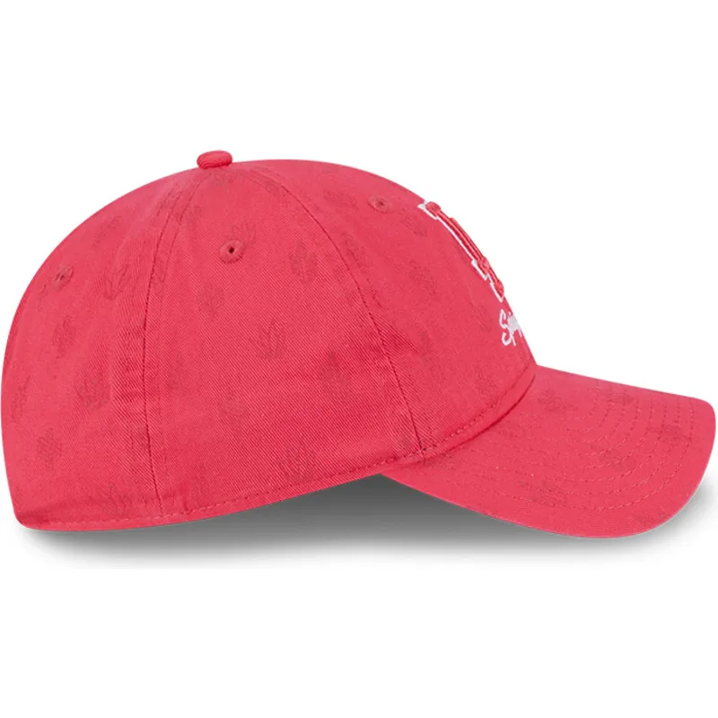 cap-izliekta-pink-adjustable-strap-9twenty-pattern-spring-training-fan-pack-2025-no-los-angeles-dodgers-mlb-no-new-era