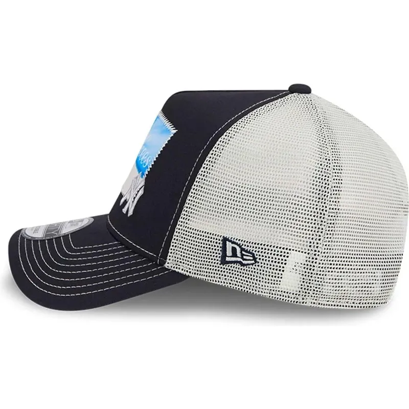 cepur-izliekta-truckeris-tumsi-zils-snapback-9forty-a-frame-patch-spring-training-fan-pack-2025-no-new-york-yankees-mlb-no-new-e