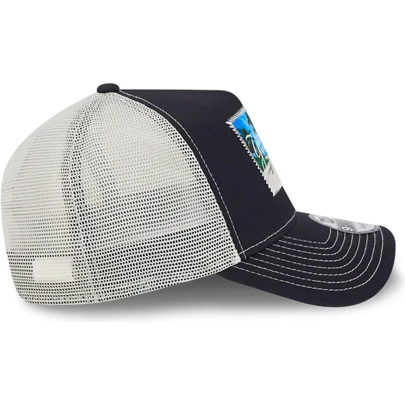 cepur-izliekta-truckeris-tumsi-zils-snapback-9forty-a-frame-patch-spring-training-fan-pack-2025-no-new-york-yankees-mlb-no-new-e