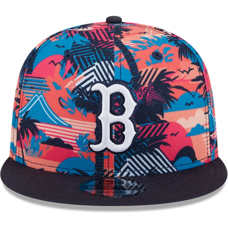 cepur-plakana-daudzkrasains-snapback-9fifty-printed-spring-training-fan-pack-2025-no-boston-red-sox-mlb-no-new-era