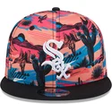 cepur-plakana-daudzkrasains-snapback-9fifty-printed-spring-training-fan-pack-2025-no-chicago-white-sox-mlb-no-new-era