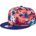 cepur-plakana-daudzkrasains-snapback-9fifty-printed-spring-training-fan-pack-2025-no-los-angeles-dodgers-mlb-no-new-era