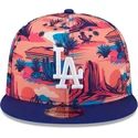 cepur-plakana-daudzkrasains-snapback-9fifty-printed-spring-training-fan-pack-2025-no-los-angeles-dodgers-mlb-no-new-era
