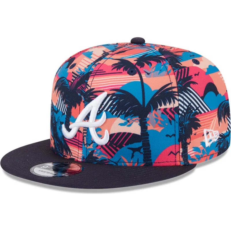 cepur-plakana-daudzkrasains-snapback-9fifty-printed-spring-training-fan-pack-2025-no-atlanta-braves-mlb-no-new-era