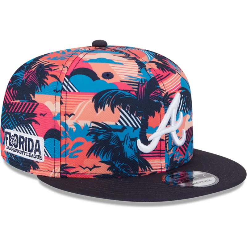 cepur-plakana-daudzkrasains-snapback-9fifty-printed-spring-training-fan-pack-2025-no-atlanta-braves-mlb-no-new-era