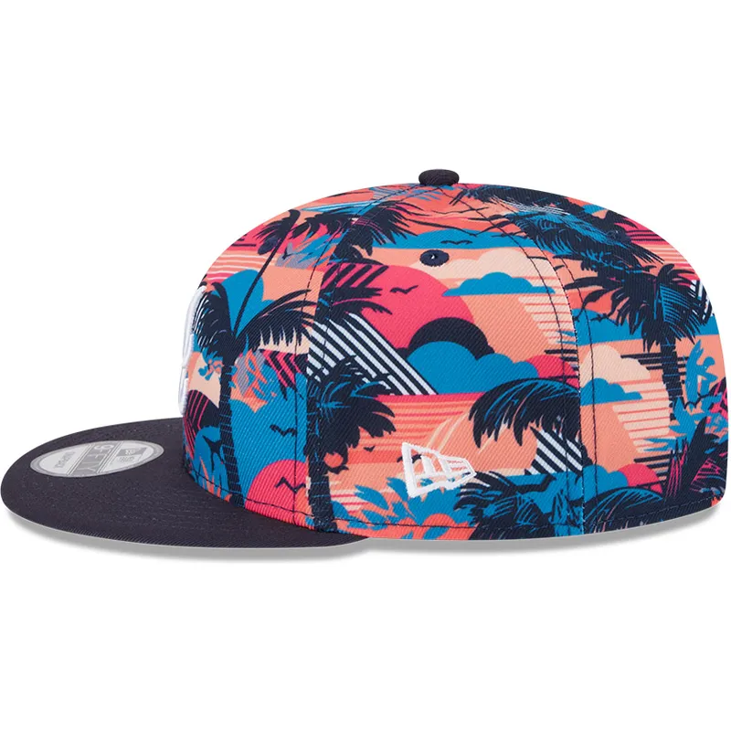 multifarbene-flachkappe-snapback-9fifty-printed-spring-training-fan-pack-2025-der-atlanta-braves-mlb-von-new-era