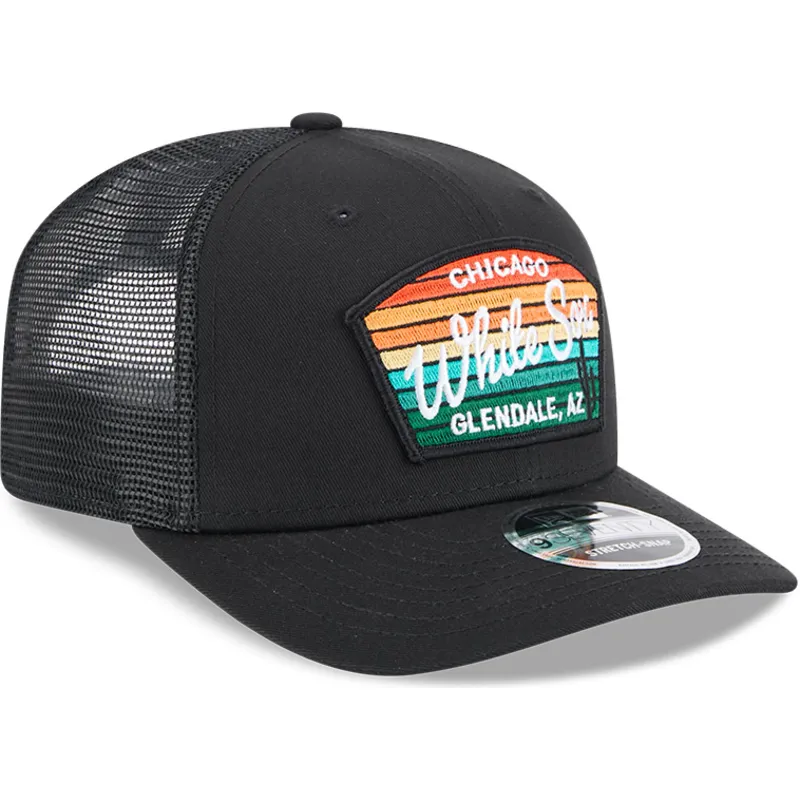 cepur-izliekta-truckeris-melns-snapback-9seventy-stretch-snap-mesh-spring-training-fan-pack-2025-no-chicago-white-sox-mlb-no-new