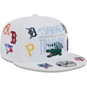cepur-plakana-balts-snapback-9fifty-scatter-spring-training-fan-pack-2025-no-mlb-no-new-era
