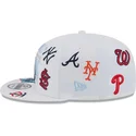 cepur-plakana-balts-snapback-9fifty-scatter-spring-training-fan-pack-2025-no-mlb-no-new-era