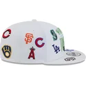 cepur-plakana-balts-snapback-9fifty-scatter-spring-training-fan-pack-2025-no-mlb-no-new-era