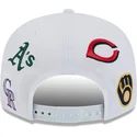 weisser-snapback-flat-cap-9fifty-scatter-spring-training-fan-pack-2025-der-mlb-cactus-league-logo-von-new-era