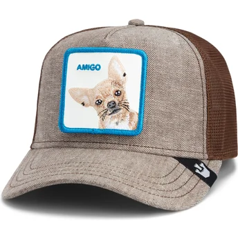 Cepur izliekta šoferis brūns snapback perro chihuahua Amigo Suited Friend Business Professional The Farm The Farm no Goorin Bros.