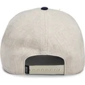 beige-und-marineblau-gebogener-snapback-hut-pferd-rogue-thread-rebel-rugged-comfort-the-farm-von-goorin-bros