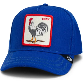 Blå kurvad keps snapback tupp Cock Rooster Field 100 The Farm från Goorin Bros.