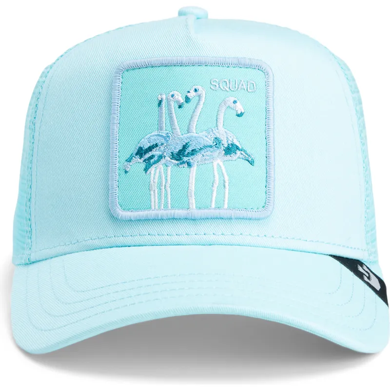 trucker-cap-blau-flamingo-mirage-squad-chroma-wave-the-farm-von-goorin-bros