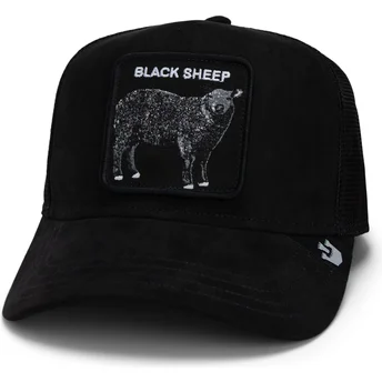 cepur-izliekta-truckeris-melns-snapback-the-suede-sheep-global-core-micro-suede-the-farm-no-goorin-bros