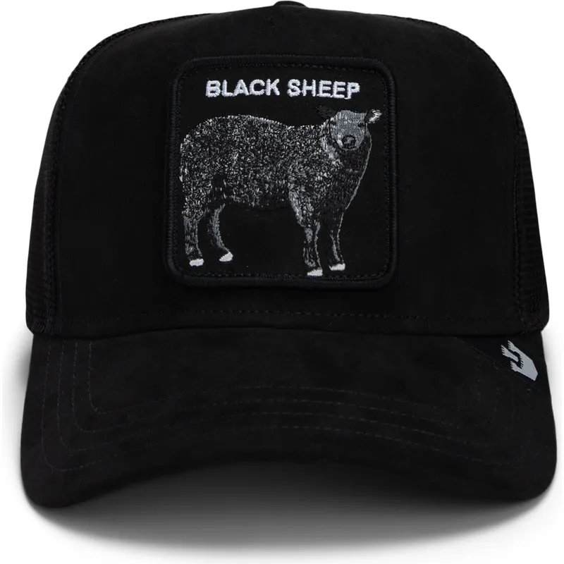cepur-izliekta-truckeris-melns-snapback-the-suede-sheep-global-core-micro-suede-the-farm-no-goorin-bros