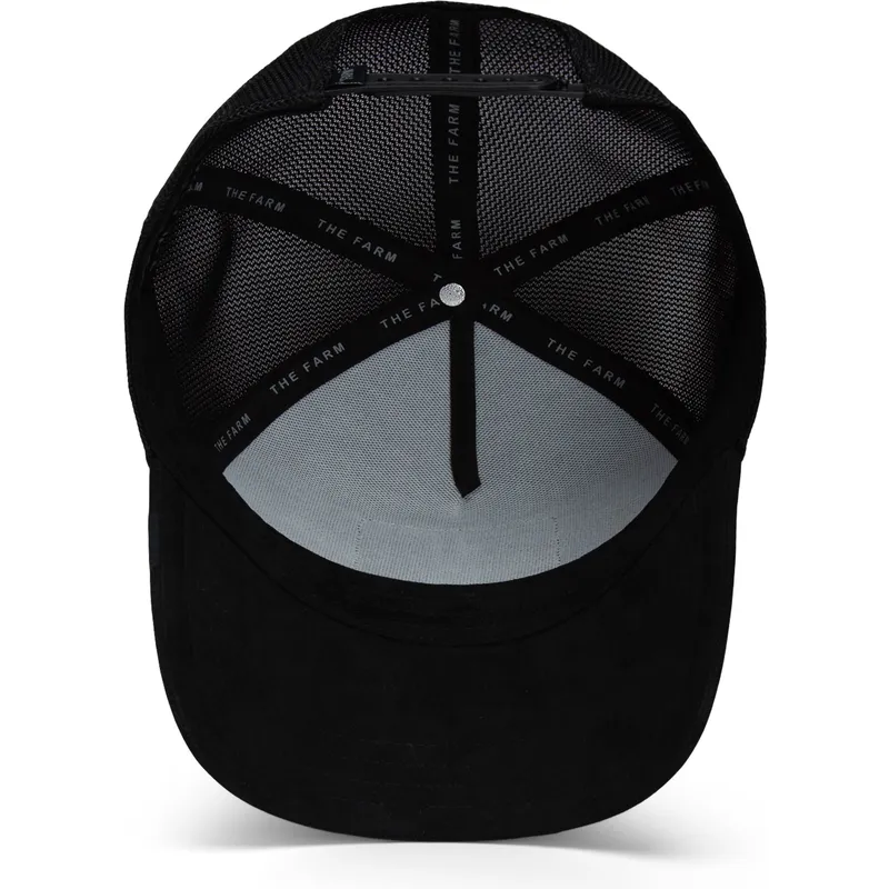 cepur-izliekta-truckeris-melns-snapback-daddy-the-suede-spider-global-core-micro-suede-the-farm-no-goorin-bros