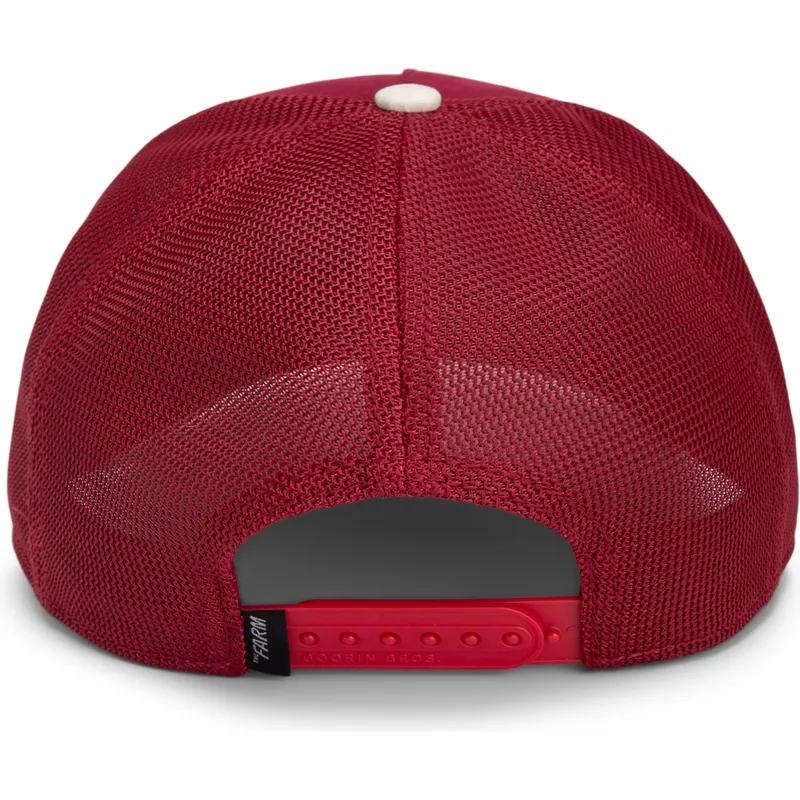 trucker-kappe-rot-stier-the-suede-bull-global-core-micro-suede-the-farm-von-goorin-bros