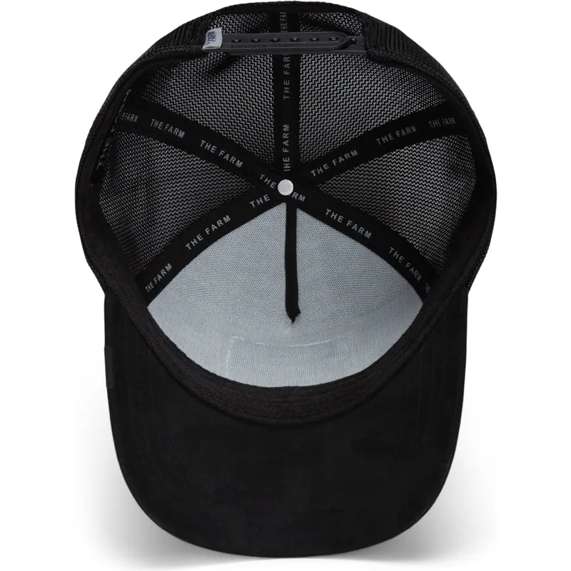 cepur-izliekta-truckeris-melns-snapback-dead-the-suede-skull-global-core-micro-suede-the-farm-no-goorin-bros