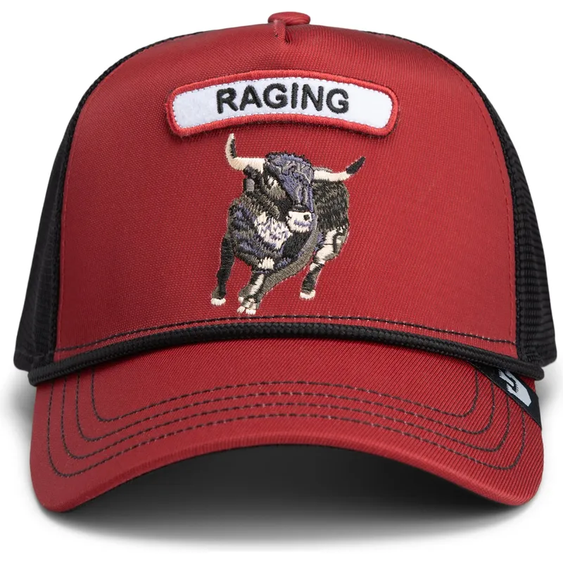 cepur-izliekta-truckeris-sarkans-snapback-gb2-raging-bull-the-rocker-the-farm-no-goorin-bros