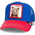 cepur-izliekta-truckeris-zils-snapback-the-historic-bear-fab-farm-the-farm-no-goorin-bros